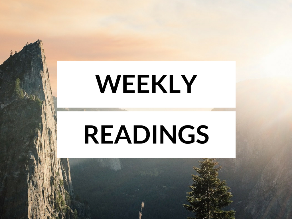 Readings for the Week of 4-17-2016