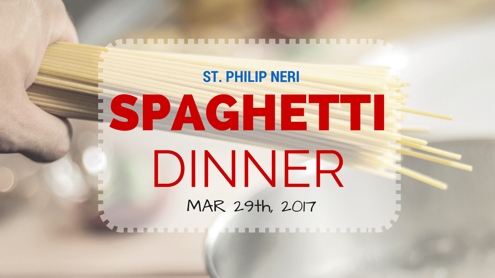 [RESCHEDULED] - SPN Spaghetti Dinner Information
