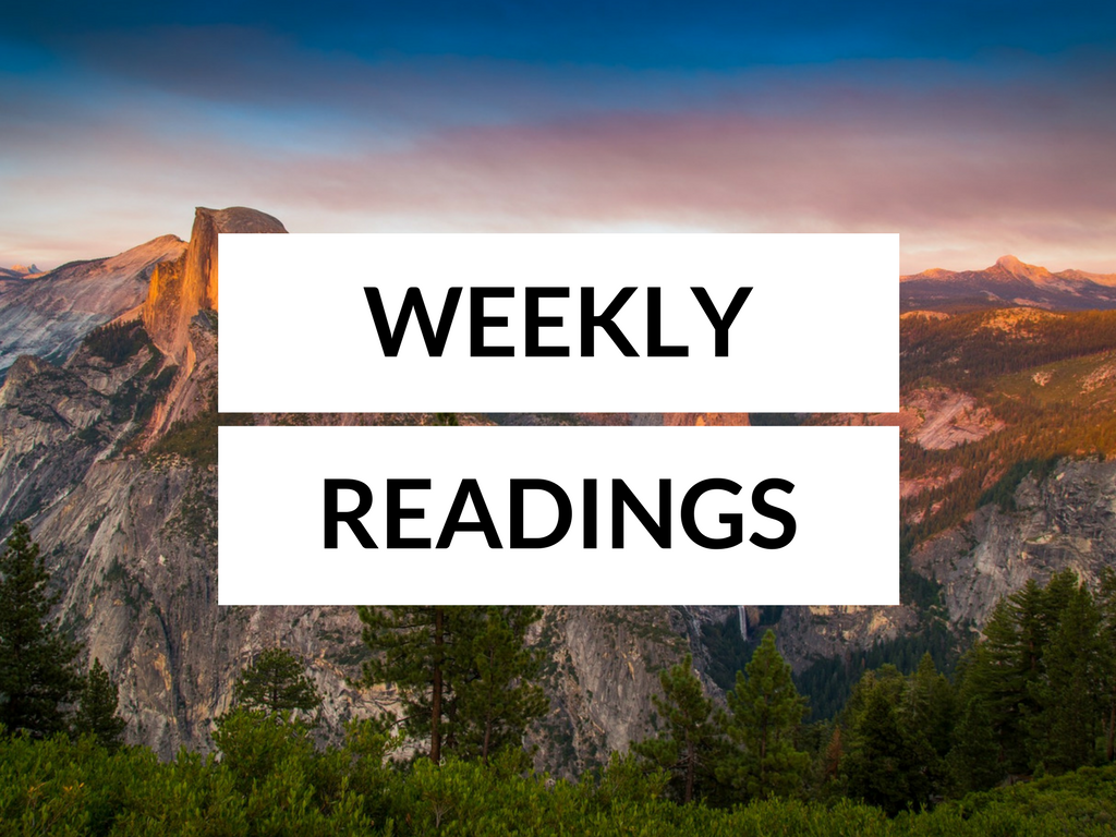 Readings for the Week of 5-28-2017