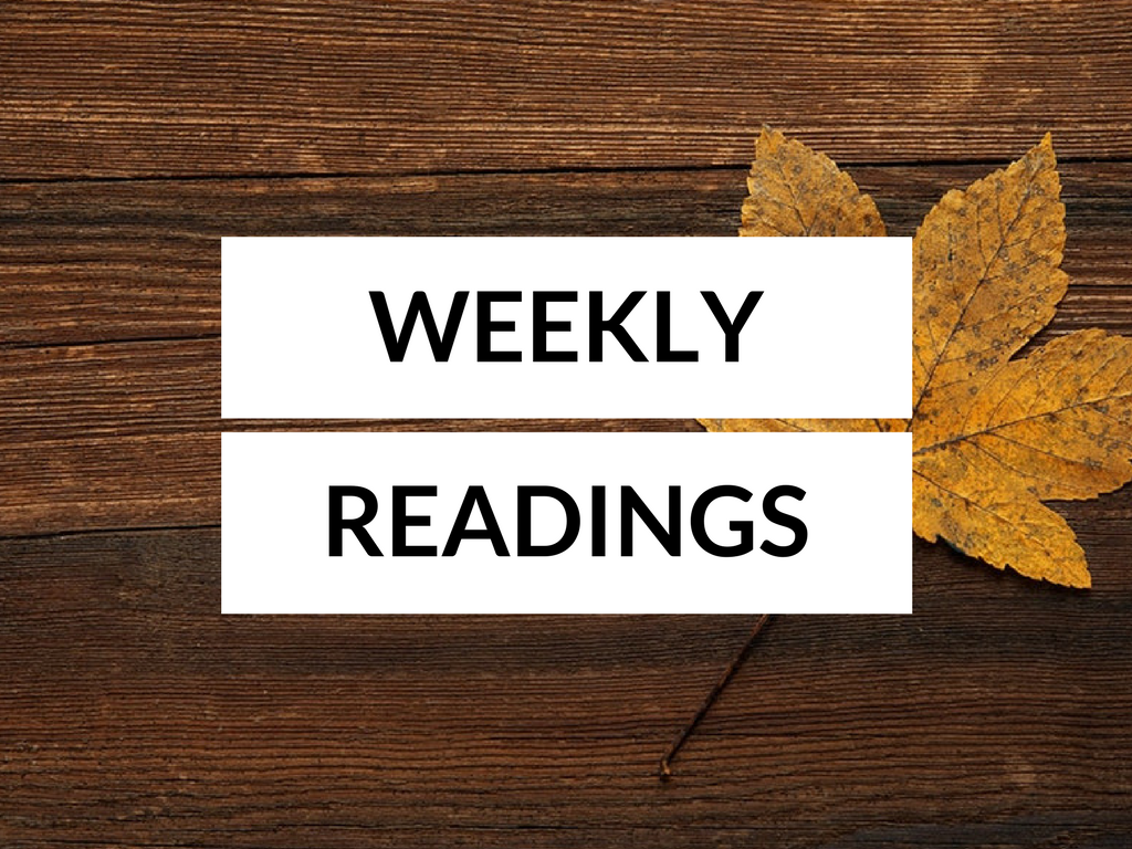 Readings for the Week of 11-5-2017