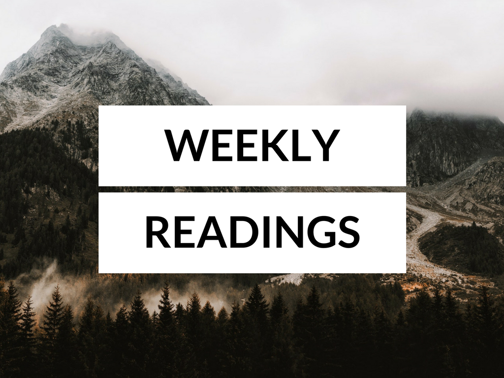 Readings for the Week of 4-29-18