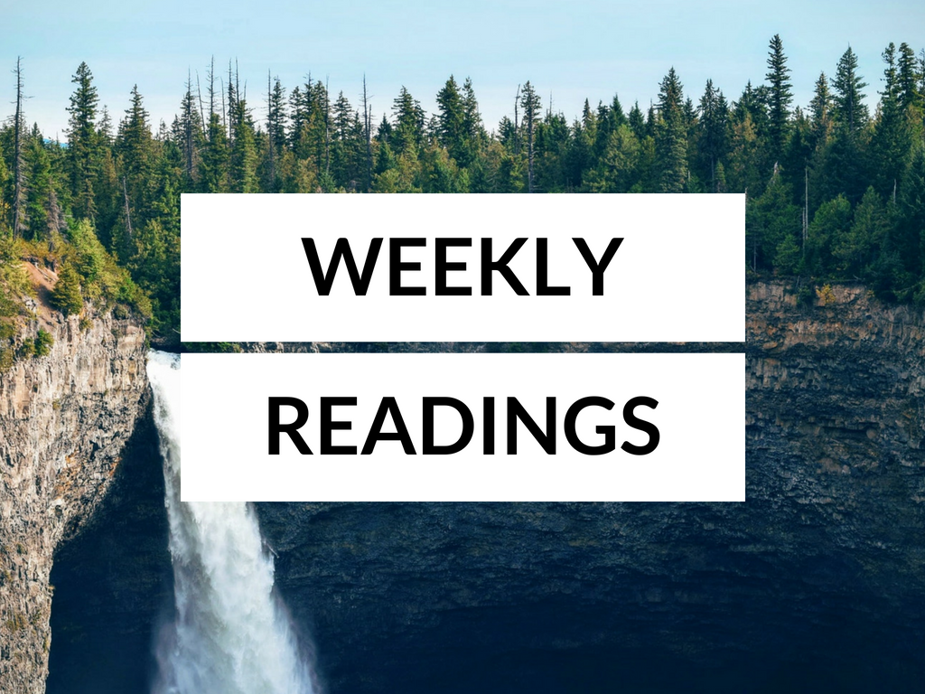 Readings for the Week of 6-3-2018