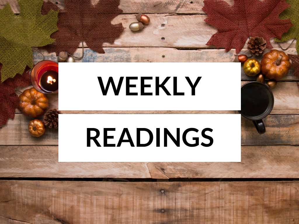 Readings for the Week of 11-18-18