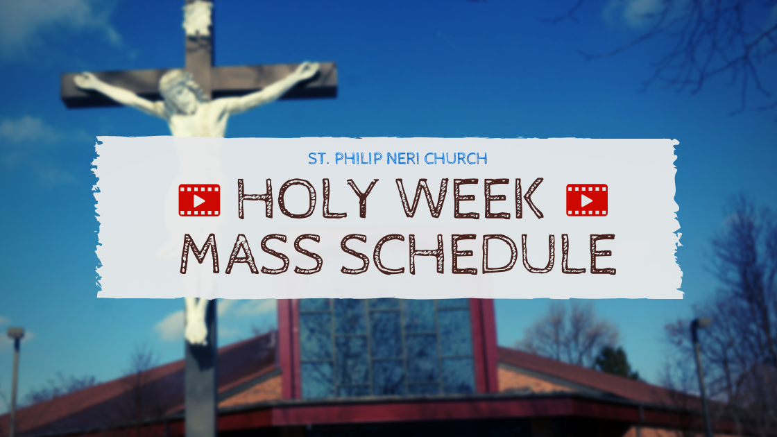 SPN Holy Week Live Streaming Mass Schedule