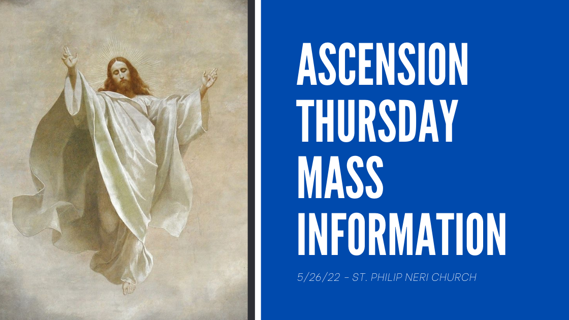 Ascension Thursday Mass Stream - 5-21-20 @ 8:00 AM