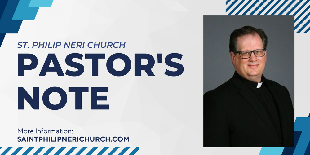 Pastor's Note from  Fr. Szparagowski  📝 - [September 20th Bulletin]